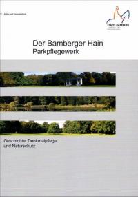 Titelblatt des Parkpflegewerks für den Bamberger Hain