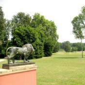 Blick vom Schloss im Muskauer Park - Weltkulturerbe. &copy; A. von L&uuml;hrte
